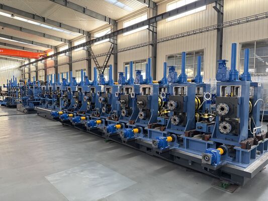BIS Standard Stahlrohr Produktionslinie für 88,9 mm - 219 mm Außendurchmesser Industrie Rohrherstellung