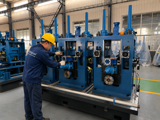 Five Stand Rough Forming Tube Mill Machine ZY16 Φ8-18mm HF Welded Steel Pipe